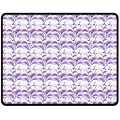 Floral Stripes Pattern Fleece Blanket (medium) 