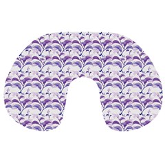 Floral Stripes Pattern Travel Neck Pillows