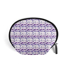 Floral Stripes Pattern Accessory Pouches (small)  by dflcprints