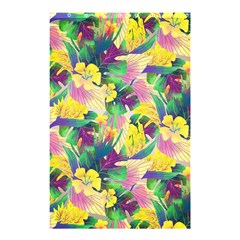 Tropical Flowers And Leaves Background Shower Curtain 48  X 72  (small) 