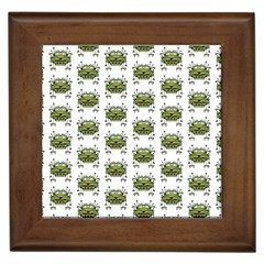 Funny Robot Cartoon Framed Tiles