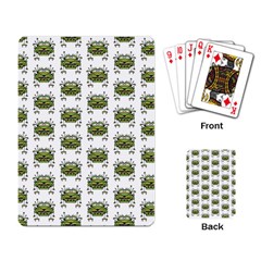 Funny Robot Cartoon Playing Card