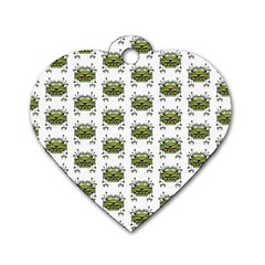 Funny Robot Cartoon Dog Tag Heart (Two Sides)