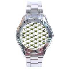 Funny Robot Cartoon Stainless Steel Analogue Watch