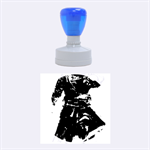 Assassins Creed Black Flag Tshirt Rubber Round Stamps (Medium) 1.5 x1.5  Stamp