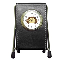 Three Wise Monkeys Pen Holder Desk Clocks