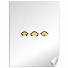 Three Wise Monkeys Canvas 36  X 48   by Shopimaginarystory