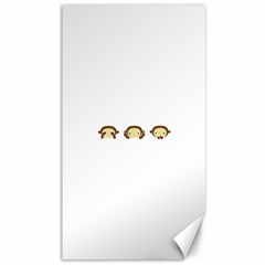 Three Wise Monkeys Canvas 40  X 72   by Shopimaginarystory