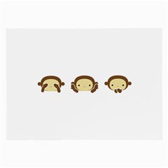 Three Wise Monkeys Large Glasses Cloth