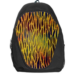 Colored Tiger Texture Background Backpack Bag by TastefulDesigns