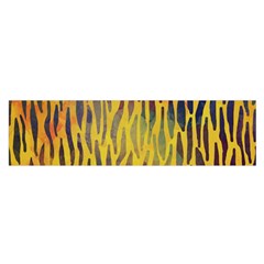 Colored Tiger Texture Background Satin Scarf (oblong)