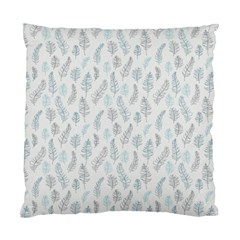 Whimsical Feather Pattern Dusk Blue Standard Cushion Case (two Sides) by Zandiepants