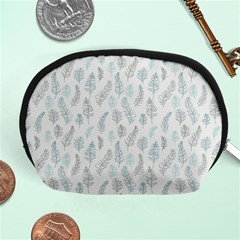 Turquoise Damask Pattern Accessory Pouches (medium) 