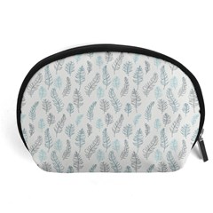 Turquoise Damask Pattern Accessory Pouches (large)  by Zandiepants