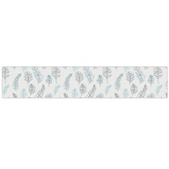 Turquoise Damask Pattern Flano Scarf (large) 