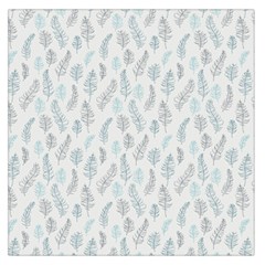 Turquoise Damask Pattern Large Satin Scarf (square)