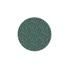 Whimsical Feather Pattern, Forest Green Golf Ball Marker (10 Pack) by Zandiepants