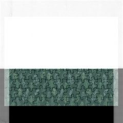 Whimsical Feather Pattern, Forest Green Jigsaw Puzzle (rectangular) by Zandiepants