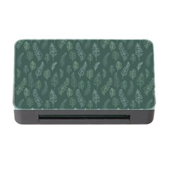 Whimsical Feather Pattern, Forest Green Memory Card Reader With Cf by Zandiepants