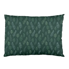 Whimsical Feather Pattern, Forest Green Pillow Case by Zandiepants