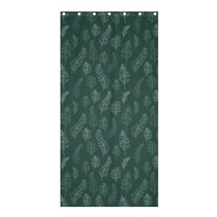 Whimsical Feather Pattern, Forest Green Shower Curtain 36  X 72  (stall) by Zandiepants