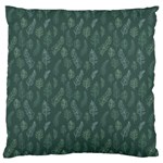 Whimsical Feather Pattern, Forest Green Standard Flano Cushion Case (Two Sides) Back