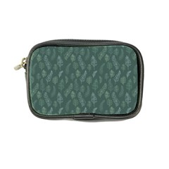 Whimsical Feather Pattern, Forest Green Coin Purse by Zandiepants