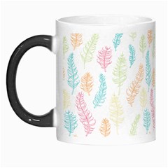 Whimsical Feather Pattern,Fresh Colors, Morph Mug