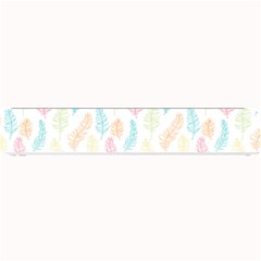 Whimsical Feather Pattern,Fresh Colors, Small Bar Mat