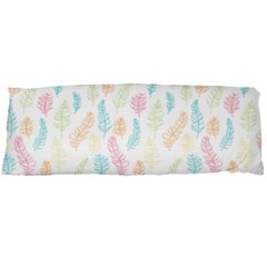 Whimsical Feather Pattern,Fresh Colors, Body Pillow Case (Dakimakura)