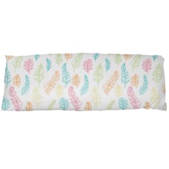 Whimsical Feather Pattern,Fresh Colors, Body Pillow Case Dakimakura (Two Sides)