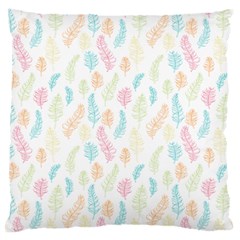 Whimsical Feather Pattern,Fresh Colors, Large Cushion Case (One Side)