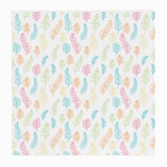 Whimsical Feather Pattern,Fresh Colors, Medium Glasses Cloth (2 Sides)