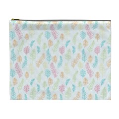 Whimsical Feather Pattern,Fresh Colors, Cosmetic Bag (XL)