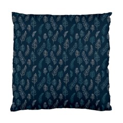 Whimsical Feather Pattern, Midnight Blue, Standard Cushion Case (one Side) by Zandiepants