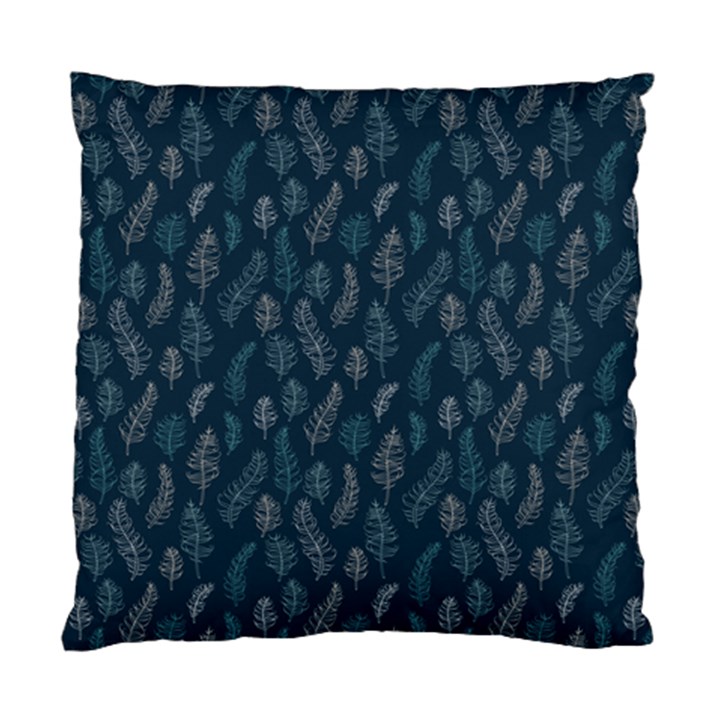 Whimsical Feather Pattern, Midnight Blue, Standard Cushion Case (Two Sides)