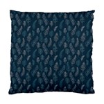 Whimsical Feather Pattern, Midnight Blue, Standard Cushion Case (Two Sides) Back