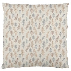 Whimsical Feather Pattern, Nature Brown, Standard Flano Cushion Case (one Side)