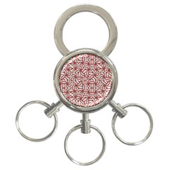 Interlace Tribal Print 3-ring Key Chains by dflcprints