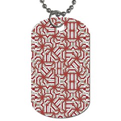 Interlace Tribal Print Dog Tag (one Side) by dflcprints