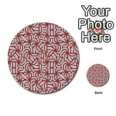 Interlace Tribal Print Multi-purpose Cards (round)  by dflcprints