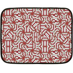 Interlace Tribal Print Double Sided Fleece Blanket (mini) 