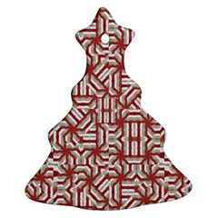 Interlace Tribal Print Ornament (christmas Tree) by dflcprints