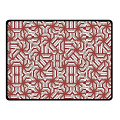 Interlace Tribal Print Double Sided Fleece Blanket (small) 