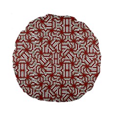 Interlace Tribal Print Standard 15  Premium Flano Round Cushions by dflcprints