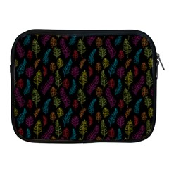 Whimsical Feather Pattern, Bright Pink Red Blue Green Yellow, Apple Ipad 2/3/4 Zipper Case by Zandiepants