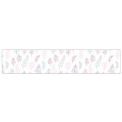 Whimsical Feather Pattern, soft colors, Flano Scarf (Small)