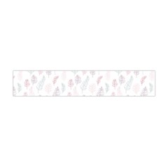 Whimsical Feather Pattern, Soft Colors, Flano Scarf (mini)