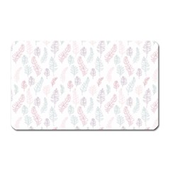 Whimsical Feather Pattern, Soft Colors, Magnet (rectangular) by Zandiepants