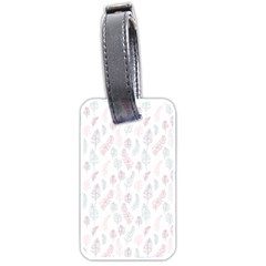 Whimsical Feather Pattern, Soft Colors, Luggage Tag (two Sides) by Zandiepants